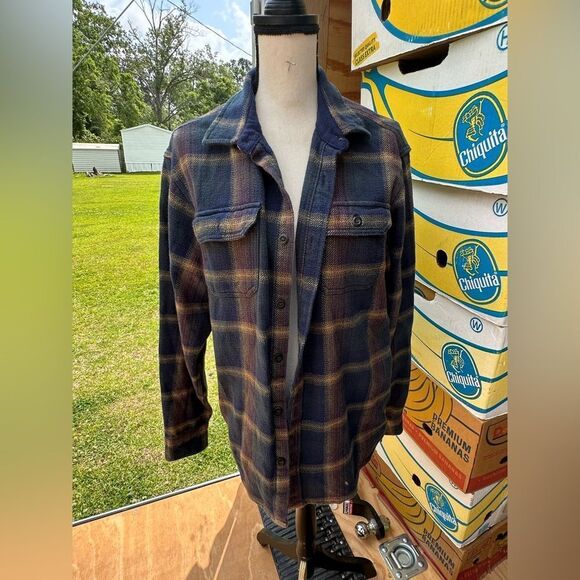 Orvis Plaid Button-Up Flannel Shirt Jacket - Picture 1 of 6